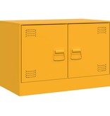 VidaXL Tv-meubel 67x39x44 cm staal mosterdgeel