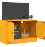 VidaXL Tv-meubel 67x39x44 cm staal mosterdgeel