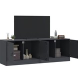 VidaXL Tv-meubelen 2 st 67x39x44 cm staal antracietkleurig