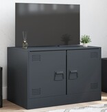 VidaXL Tv-meubel 67x39x44 cm staal antracietkleurig