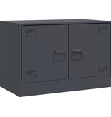 VidaXL Tv-meubel 67x39x44 cm staal antracietkleurig