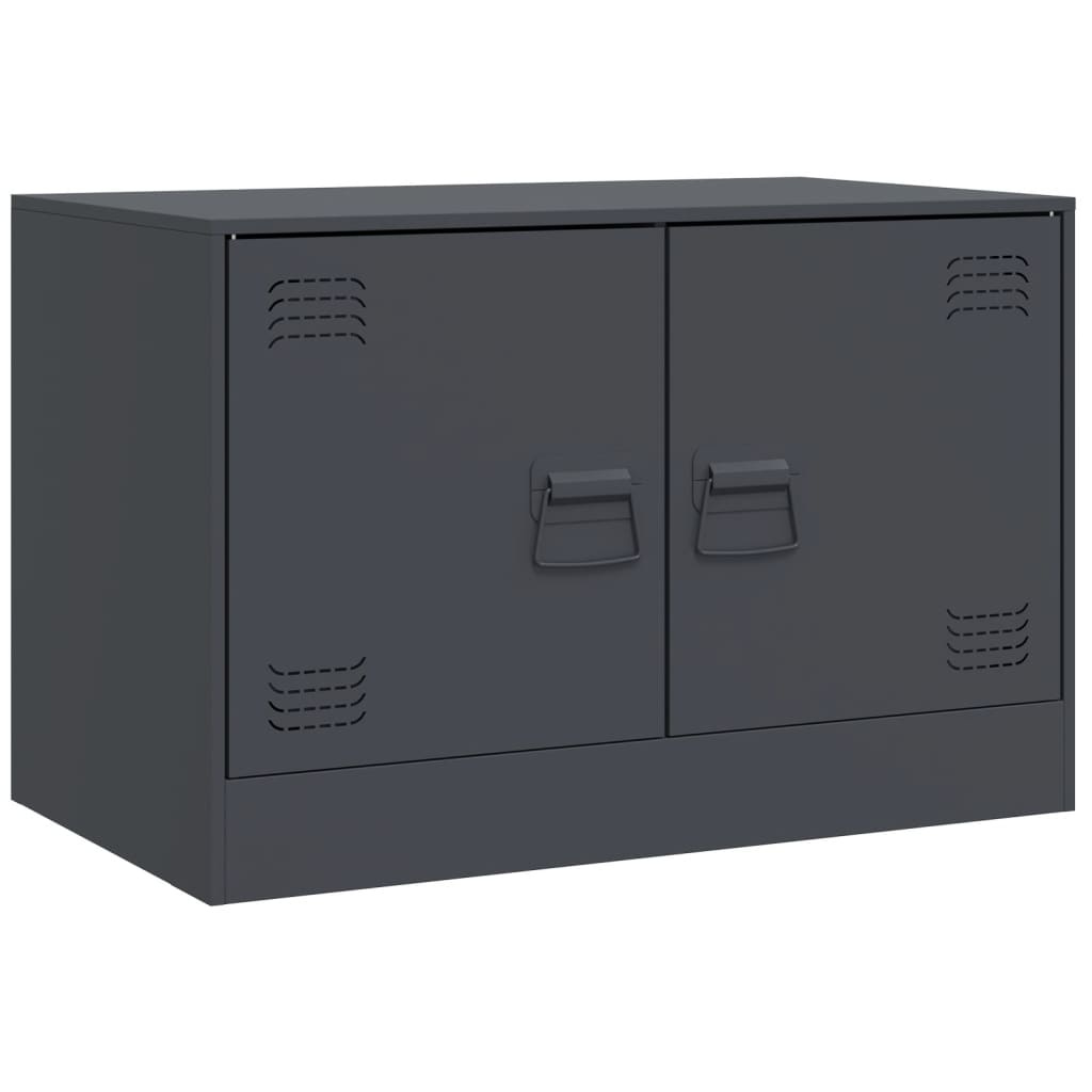 VidaXL Tv-meubel 67x39x44 cm staal antracietkleurig