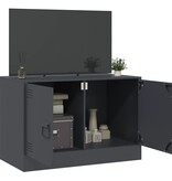 VidaXL Tv-meubel 67x39x44 cm staal antracietkleurig