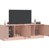 VidaXL Tv-meubelen 2 st 67x39x44 cm staal roze