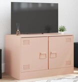 VidaXL Tv-meubel 67x39x44 cm staal roze