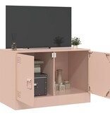 VidaXL Tv-meubel 67x39x44 cm staal roze