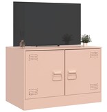 VidaXL Tv-meubel 67x39x44 cm staal roze