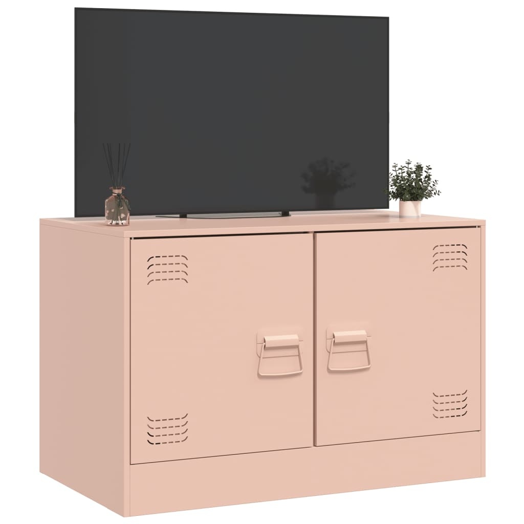 VidaXL Tv-meubel 67x39x44 cm staal roze