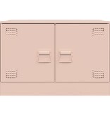VidaXL Tv-meubel 67x39x44 cm staal roze