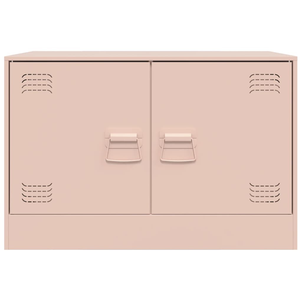 VidaXL Tv-meubel 67x39x44 cm staal roze