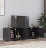VidaXL Tv-meubelen 2 st 67x39x44 cm staal zwart