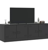 VidaXL Tv-meubelen 2 st 67x39x44 cm staal zwart
