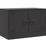 VidaXL Tv-meubel 67x39x44 cm staal zwart