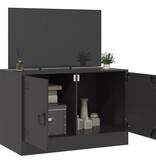 VidaXL Tv-meubel 67x39x44 cm staal zwart