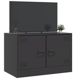 VidaXL Tv-meubel 67x39x44 cm staal zwart