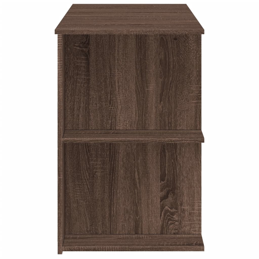 VidaXL Bureau 140x50x75 cm bewerkt hout bruin eikenkleur