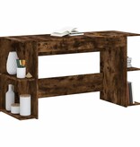 VidaXL Bureau 140x50x75 cm bewerkt hout gerookt eikenkleurig