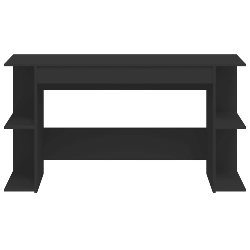 VidaXL Bureau 140x50x75 cm bewerkt hout zwart