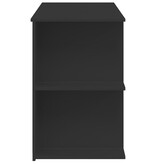 VidaXL Bureau 140x50x75 cm bewerkt hout zwart