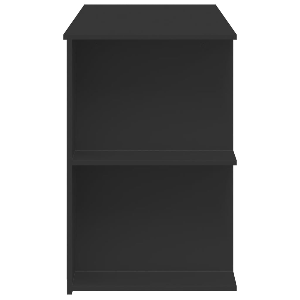 VidaXL Bureau 140x50x75 cm bewerkt hout zwart