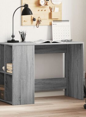 VidaXL Bureau 102x50x75 cm bewerkt hout grijs sonoma eikenkleurig