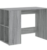 VidaXL Bureau 102x50x75 cm bewerkt hout grijs sonoma eikenkleurig