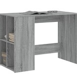 VidaXL Bureau 102x50x75 cm bewerkt hout grijs sonoma eikenkleurig