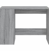 VidaXL Bureau 102x50x75 cm bewerkt hout grijs sonoma eikenkleurig