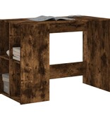 VidaXL Bureau 102x50x75 cm bewerkt hout gerookt eikenkleurig