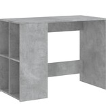 VidaXL Bureau 102x50x75 cm bewerkt hout betongrijs