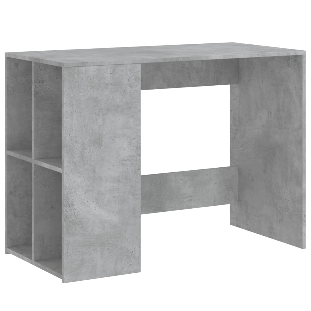 VidaXL Bureau 102x50x75 cm bewerkt hout betongrijs