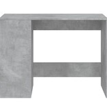 VidaXL Bureau 102x50x75 cm bewerkt hout betongrijs