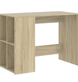 VidaXL Bureau 102x50x75 cm bewerkt hout sonoma eikenkleurig