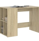 VidaXL Bureau 102x50x75 cm bewerkt hout sonoma eikenkleurig