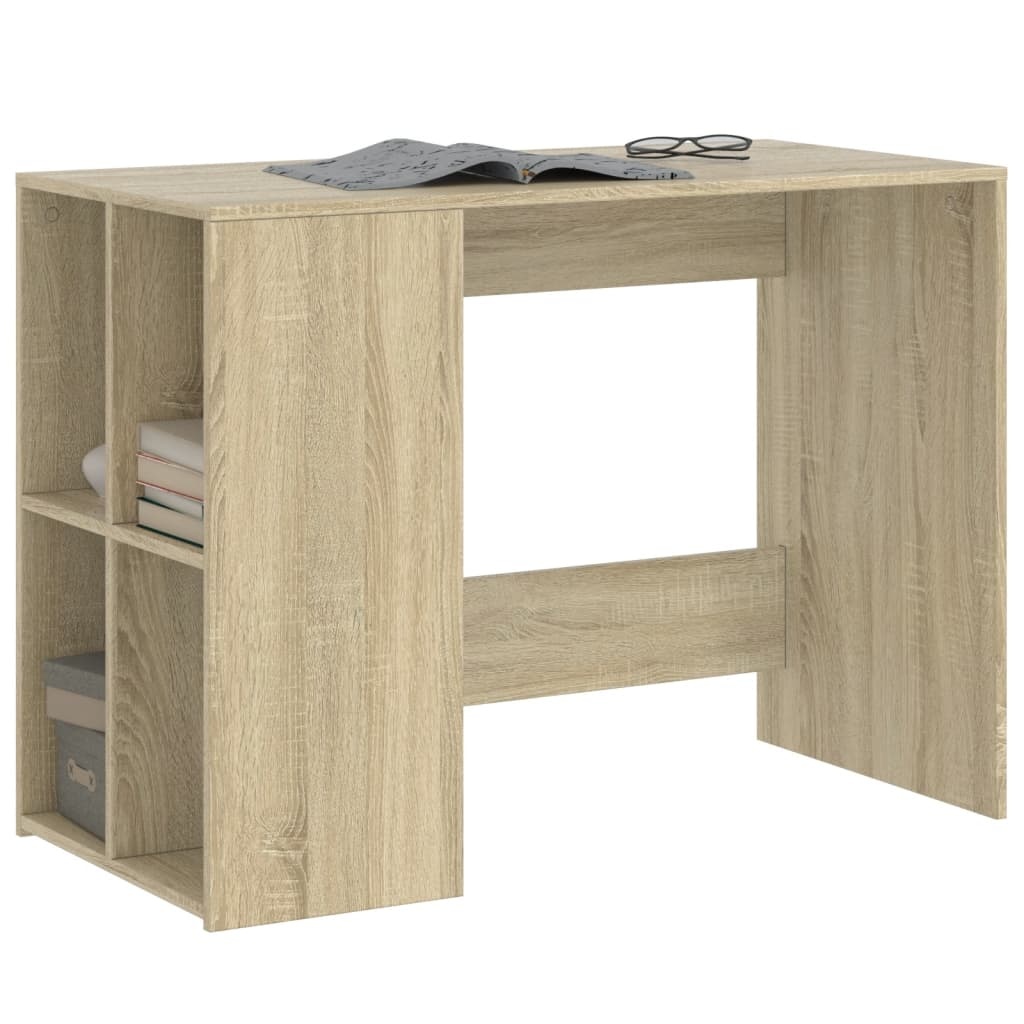 VidaXL Bureau 102x50x75 cm bewerkt hout sonoma eikenkleurig