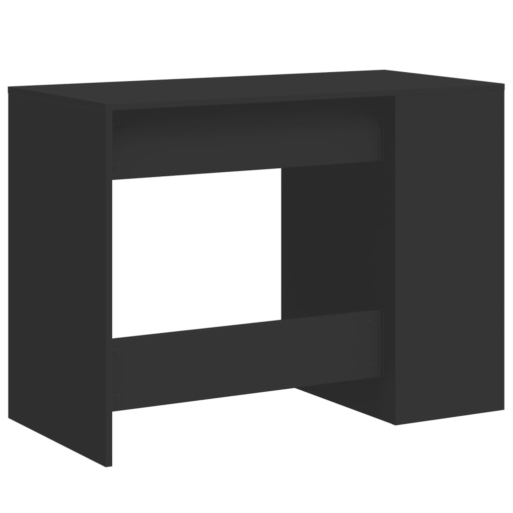 VidaXL Bureau 102x50x75 cm bewerkt hout zwart