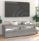 VidaXL Tv-meubels 2 st met LED-verlichting 60x35x40 cm grijs sonoma