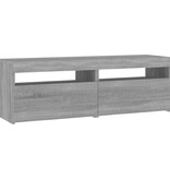 VidaXL Tv-meubels 2 st met LED-verlichting 60x35x40 cm grijs sonoma