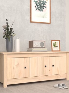 VidaXL Schoenenkast 110x38x45,5 cm massief grenenhout