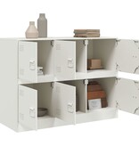 VidaXL Dressoir 99x39x73 cm staal wit