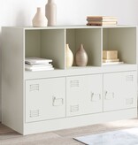 VidaXL Dressoir 99x39x73 cm staal wit