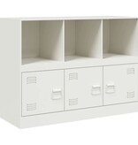 VidaXL Dressoir 99x39x73 cm staal wit