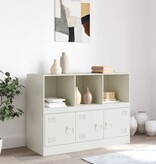 VidaXL Dressoir 99x39x73 cm staal wit