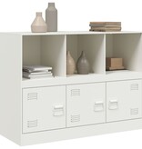 VidaXL Dressoir 99x39x73 cm staal wit