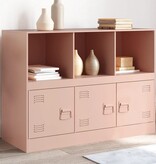 VidaXL Dressoir 99x39x73 cm staal roze