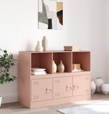 VidaXL Dressoir 99x39x73 cm staal roze