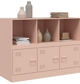 VidaXL Dressoir 99x39x73 cm staal roze
