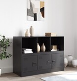 VidaXL Dressoir 99x39x73 cm staal zwart