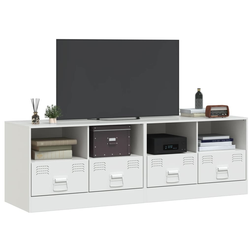 VidaXL Tv-meubelen 2 st 67x39x44 cm staal wit