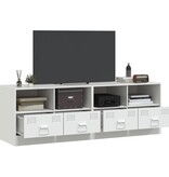 VidaXL Tv-meubelen 2 st 67x39x44 cm staal wit